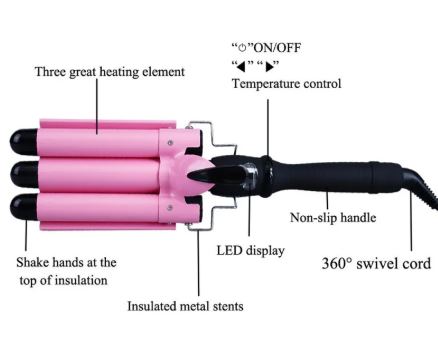 Wave Creator Ceramic Curling Iron
